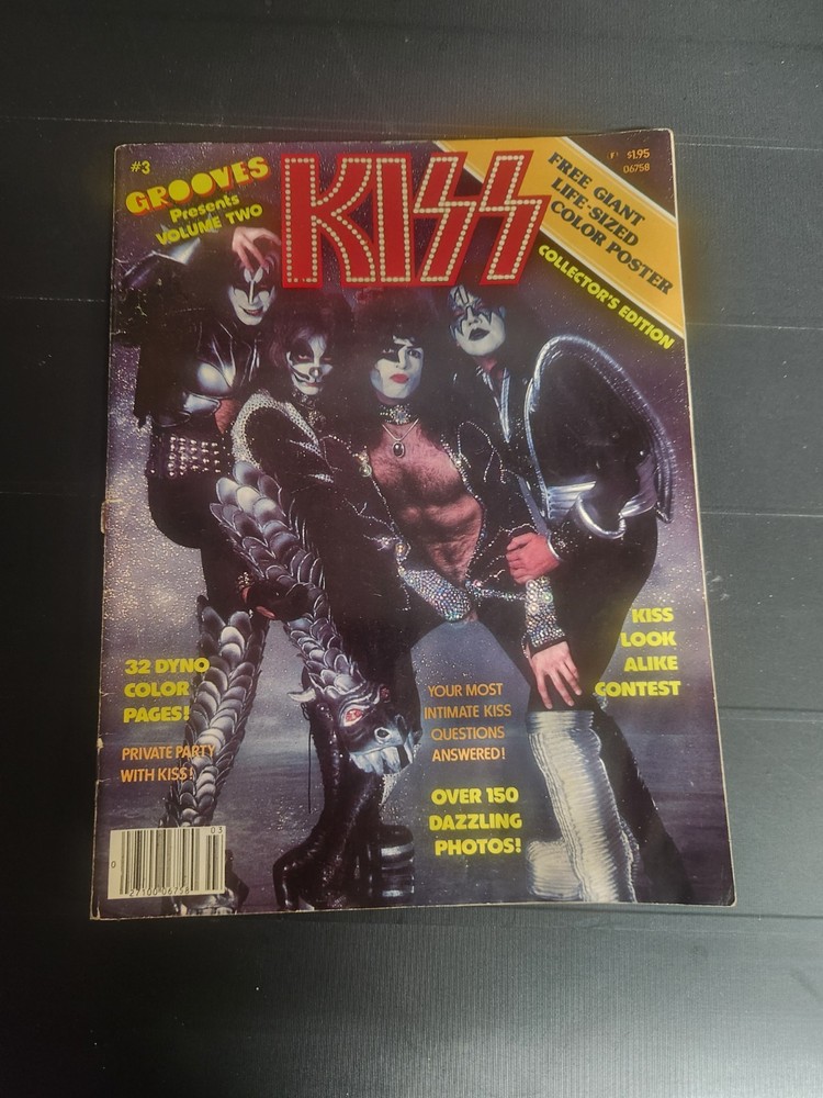 KISS GROOVES Magazine 1978 Volume 2 COMPLETE  WITH POSTER