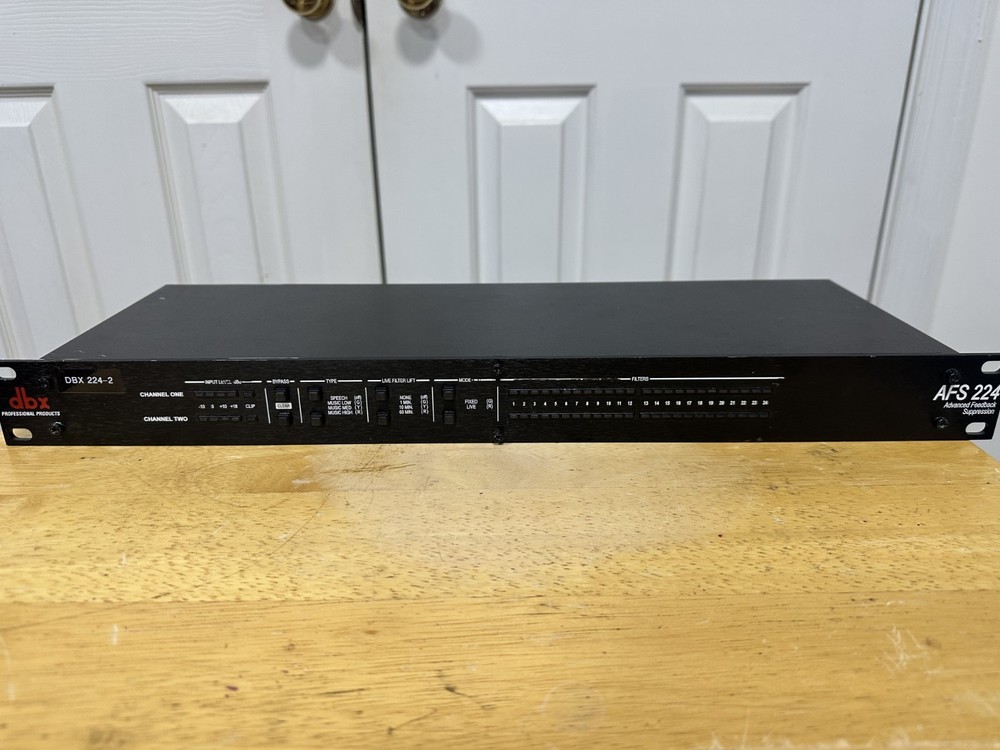 dbx AFS224 Dual Channel Advanced Feedback Suppression Processor