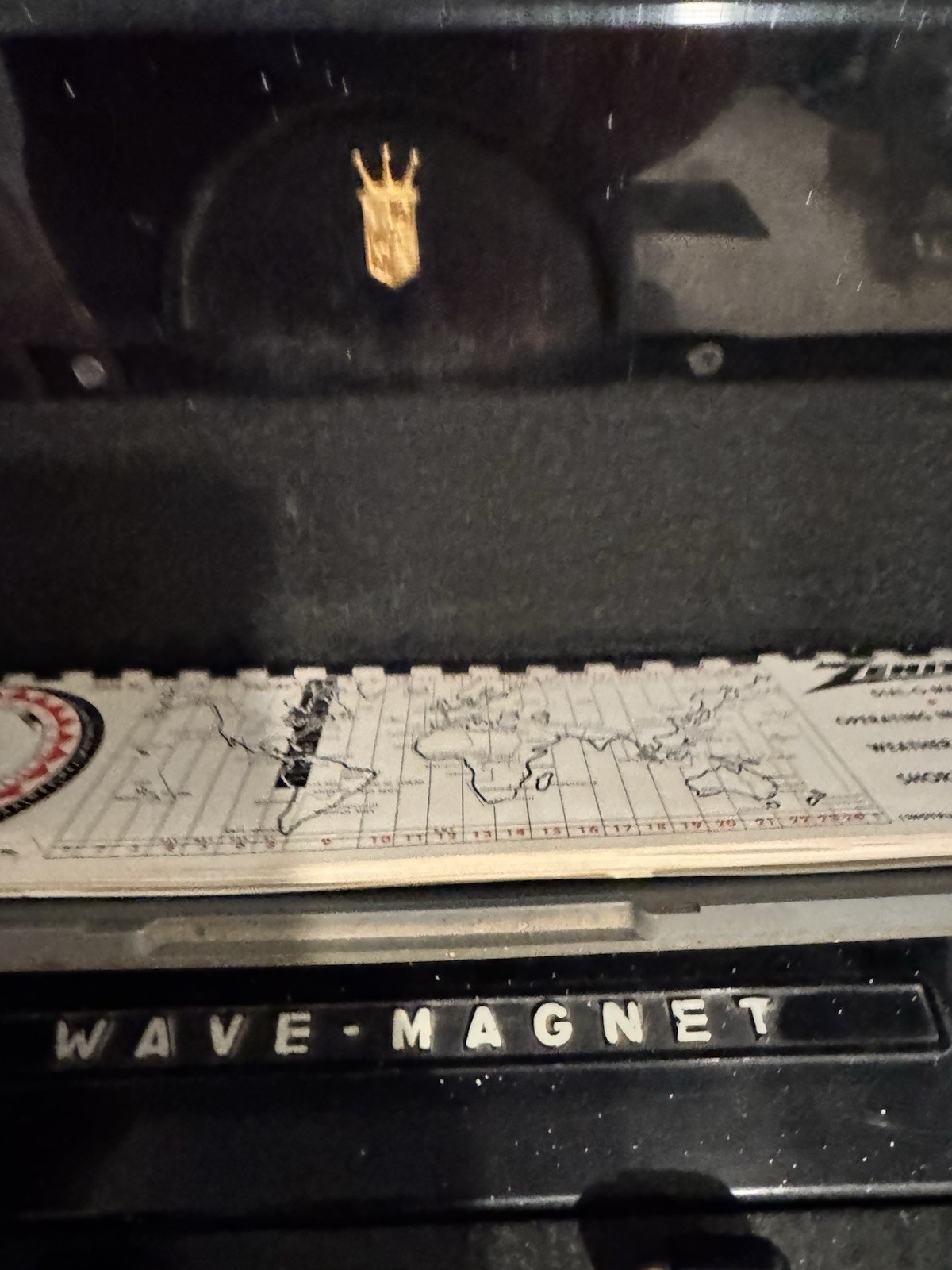 Zenith Trans-Oceanic S-558O Transoceanic Shortwave Radio Black WORKING