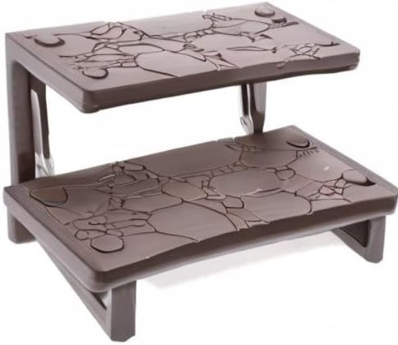 Anti-Skid Outdoor Pool Deck Steps - Mocha