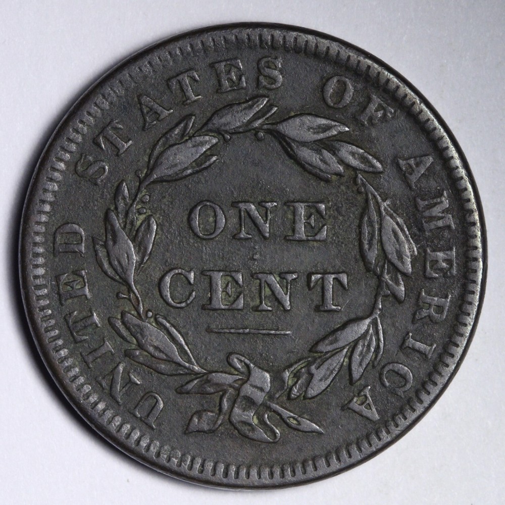 1838 Coronet Head Large Cent CHOICE XF E133 QEP