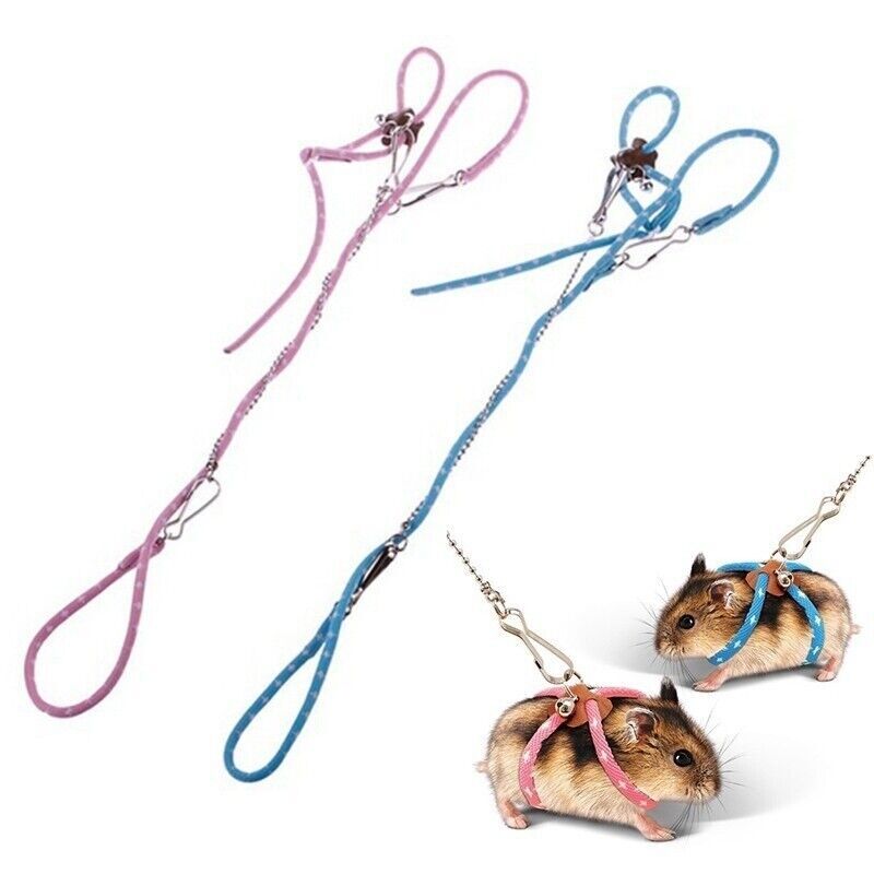 Adjustable Soft Harness Leash New Small Pet Parrot Mouse Hamster Ferrets Rat
