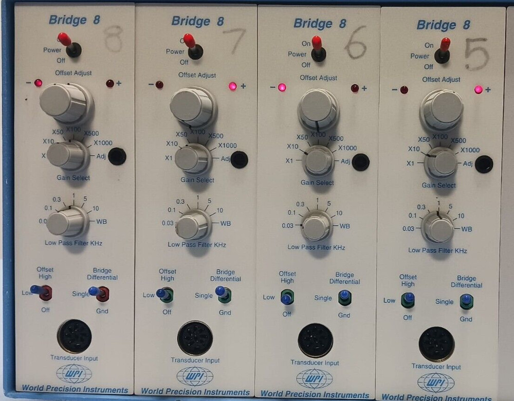 WPI ISDB-8 Chassis w/ 4x Bridge 8 Transducer Amplifier Module