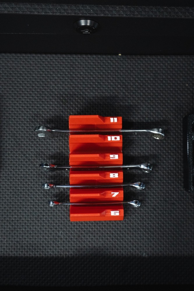 Wrench Organizer Metric Or SAE | Toolbox Insert for Combination Wrenches