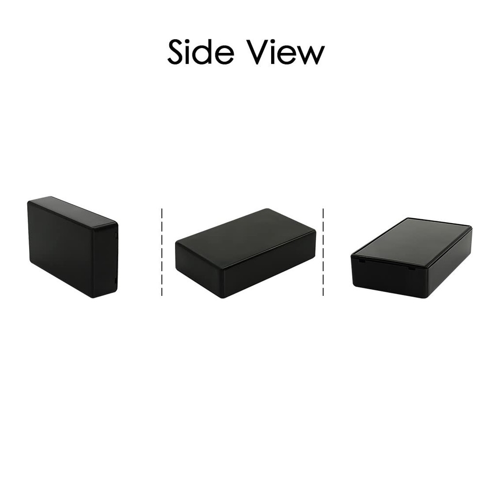 LeMotech 5Pcs ABS Plastic Electrical Project 3.9" x 2.4" x 1.0"(5pc), black