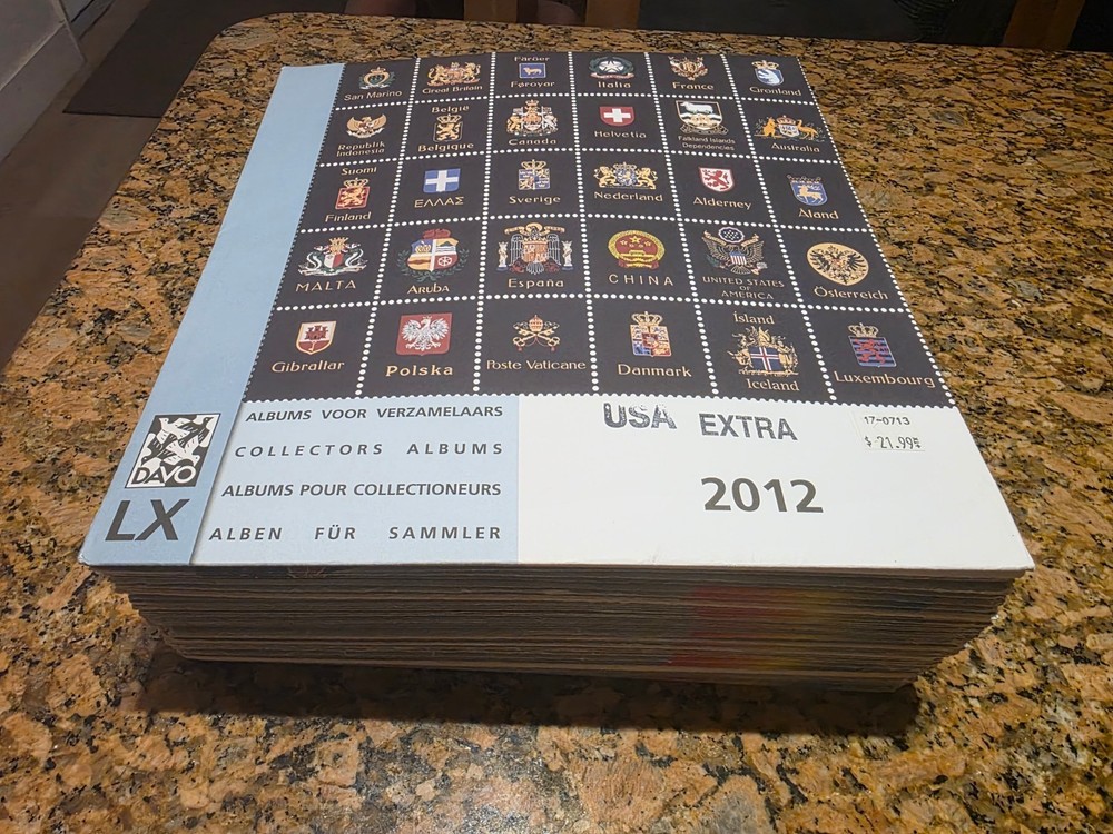 DAVO LUXE HINGELESS SUPPLEMENT-various countries-NEW NEVER USED-see list