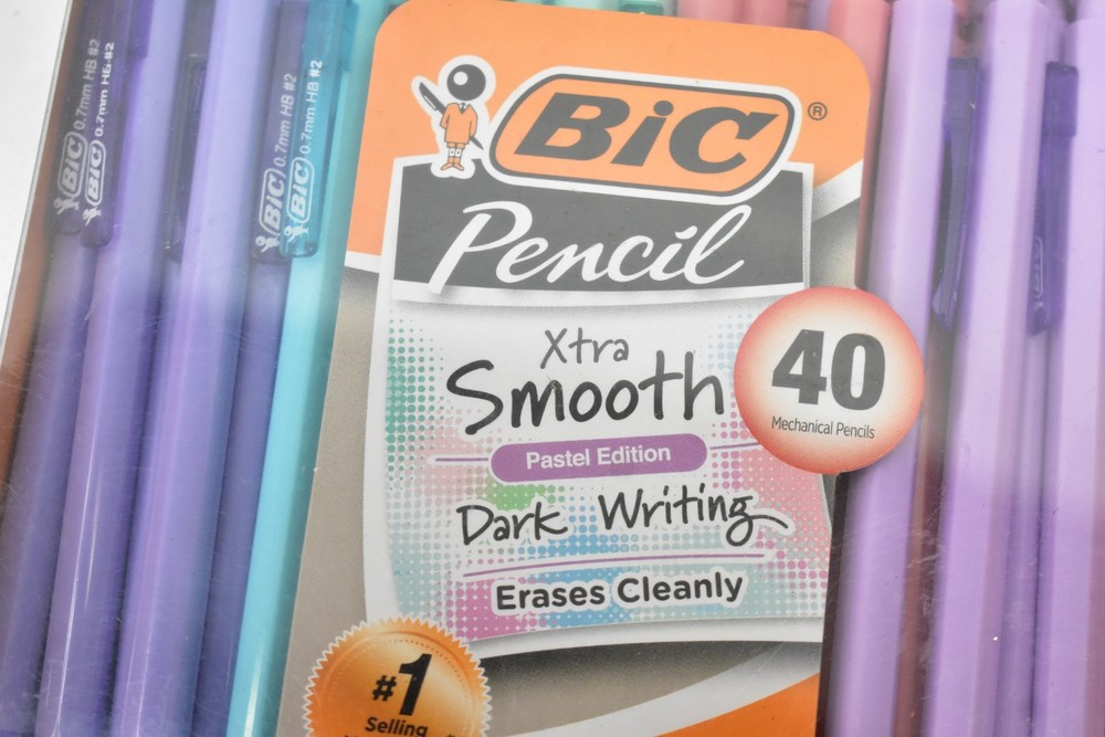 Bic Xtra Smooth Mechanical Pencils 40 Count .7mm #2 Set Smooth Pastel Set
