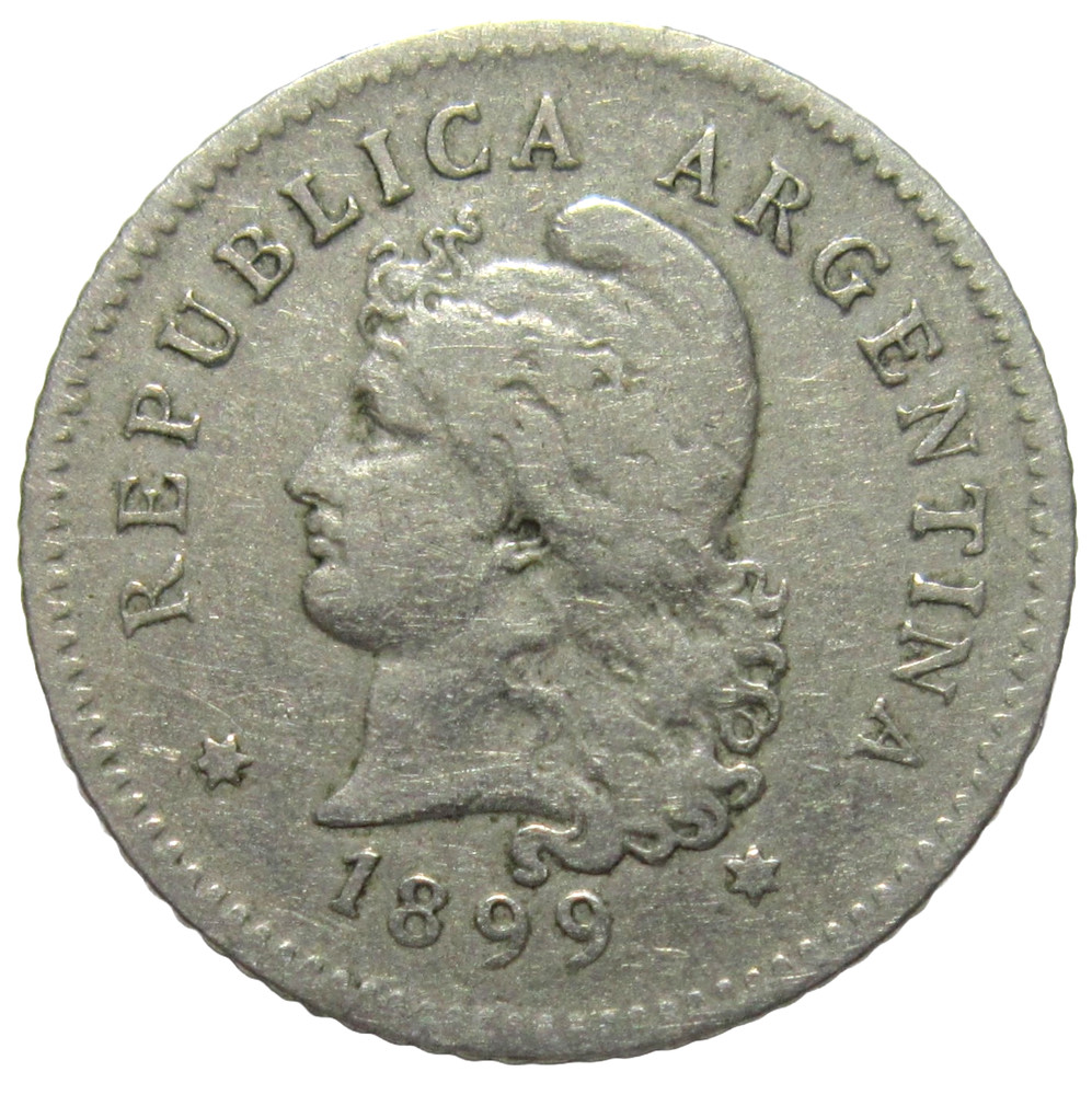 ARGENTINA. 10 CENTAVOS, 1899.