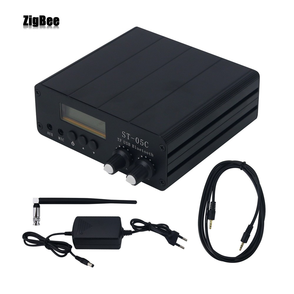 ST-05C 0.2W 77-108MHz Bluetooth USB TF Card Stereo FM Broadcast Transmitter