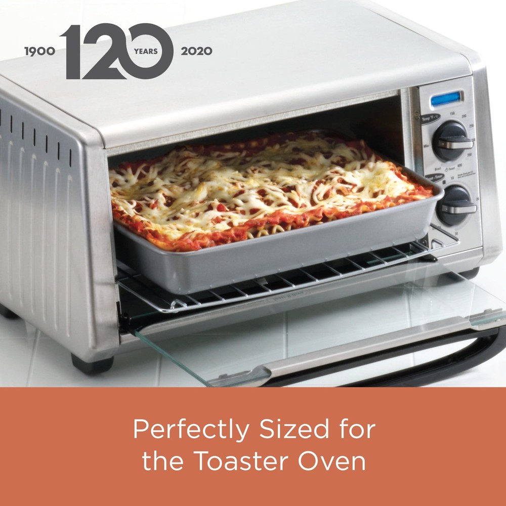 Gray 5 Pc Toaster Oven Nonstick Bakeware Set with Bake Pan Easy Clean