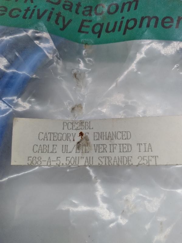 NEW Network DataCom E87647-DG Industrial Ethernet Cable 25Ft