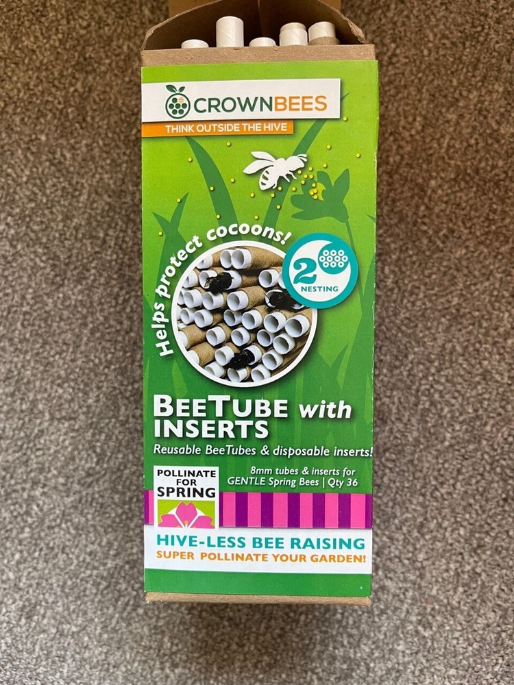 Bee Nesting Tube Refill Inserts Cardboard Basic 8MM 6" Over 500 Misc. CrownBee