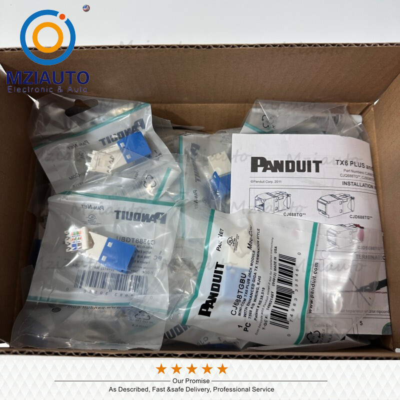 50X Cat6 MiniCom UTP RJ45 Network Jack Module Blue For Panduit CJ688TGBU Giga TX
