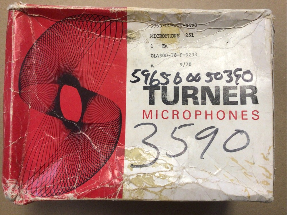 Turner Co Vintage Microphone Dynamic Model 251 NOS