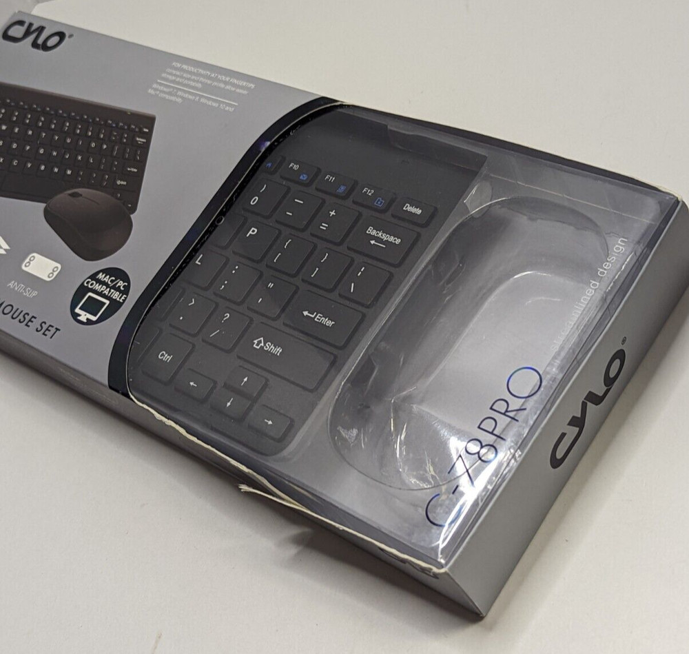 Replacement Wireless USB Keyboard By Cylo C-78PRO NO Mouse (✓ TESTED IN-BOX)