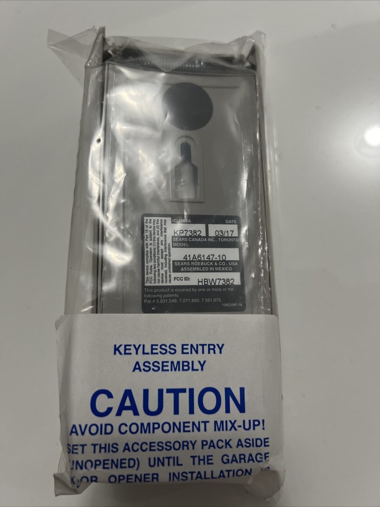Sears Craftman Keyless Entry Keypad Model 41A6147-10