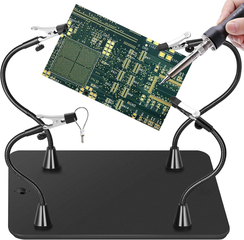 Magnetic Helping Hands Soldering Station, Third Hand Tool with...
