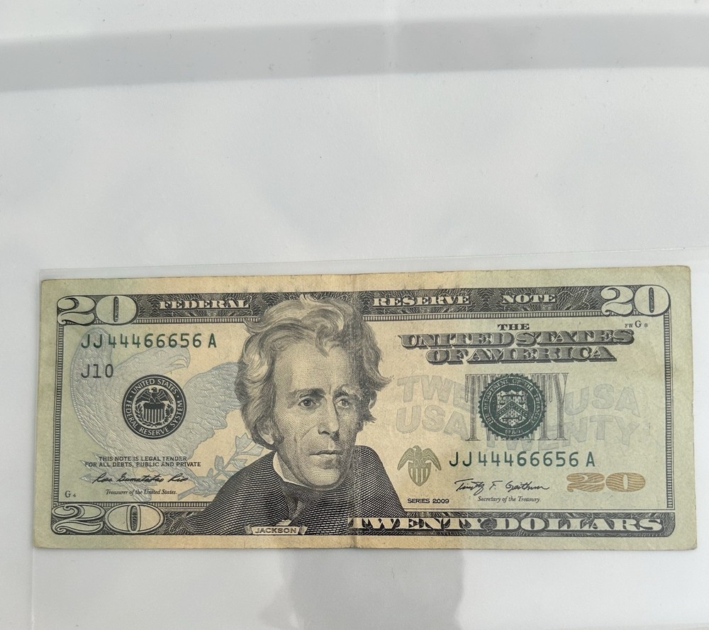 2009$20 Dollar Fancy Serial Number