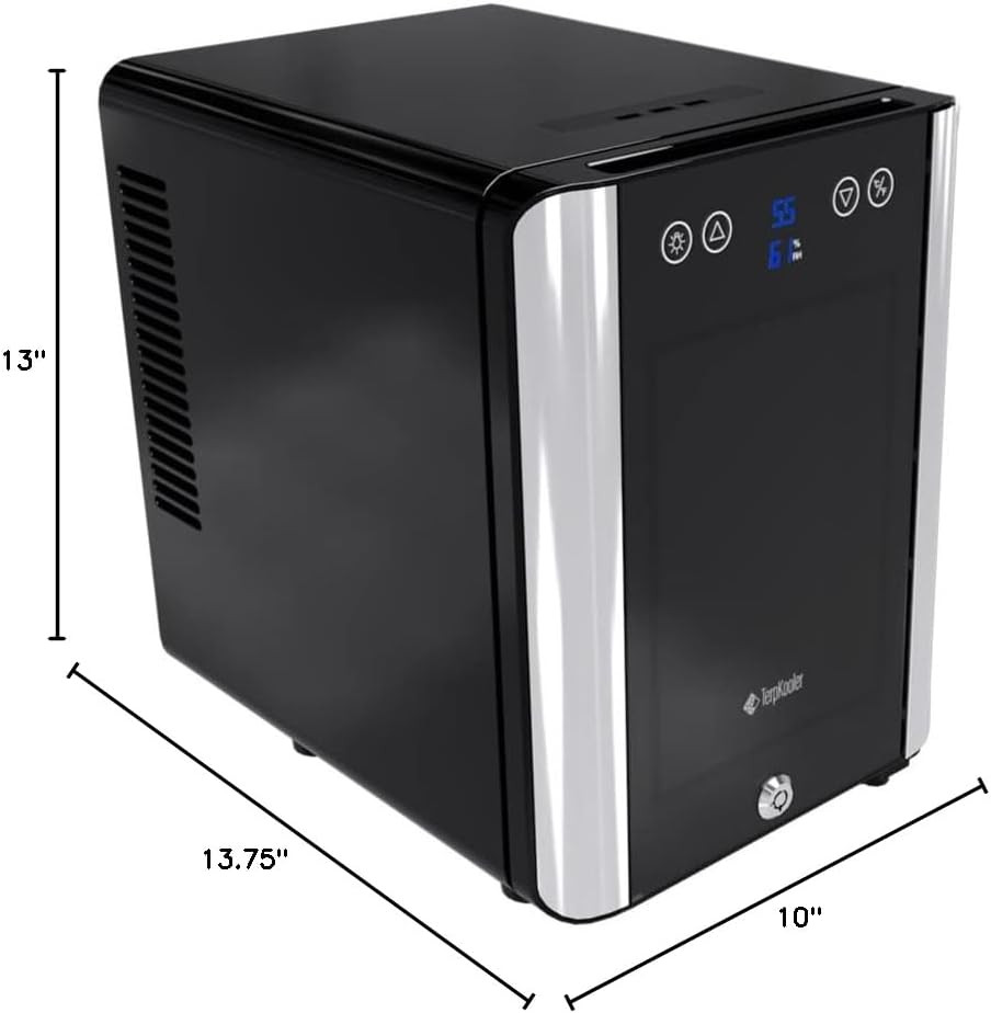 Essential Cooler Compact Portable Mini Fridge with Temp & Humidity Control, 3 US
