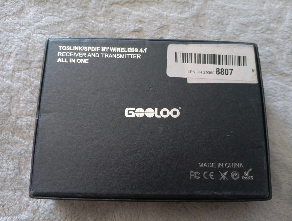 GOOLOO - TOSLINK / SPDIF BT Wireless 4.1 Receiver & Transmitter All In One - EUC
