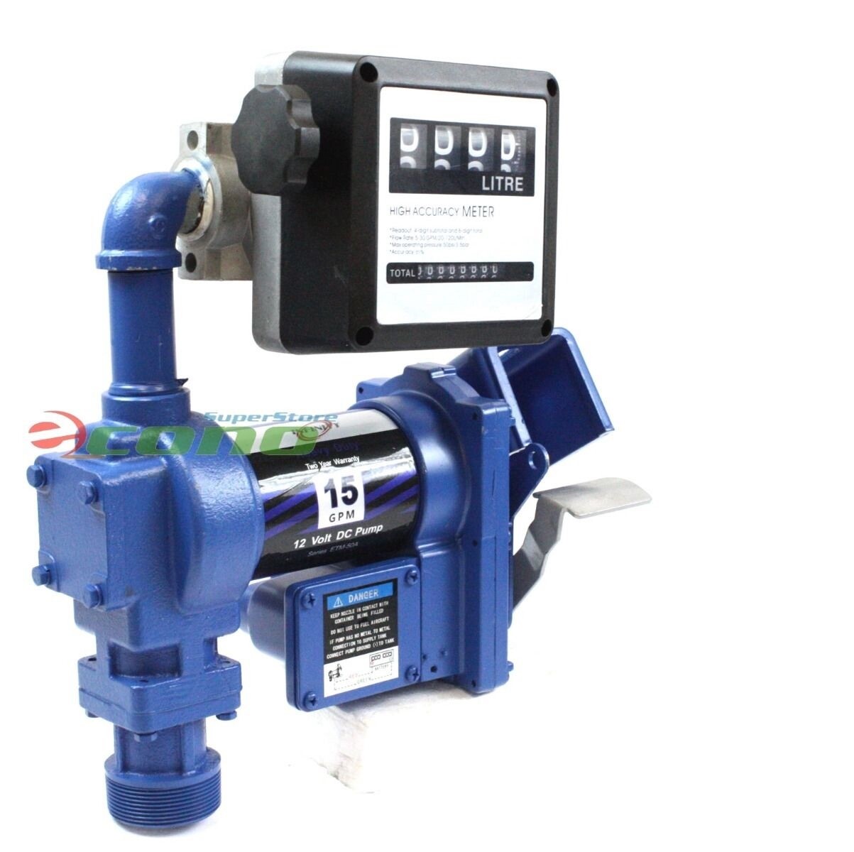 Gasoline Anti-Explosive Fuel Transfer Pump 12V DC 15GPM Diesel Gas Refill Kit