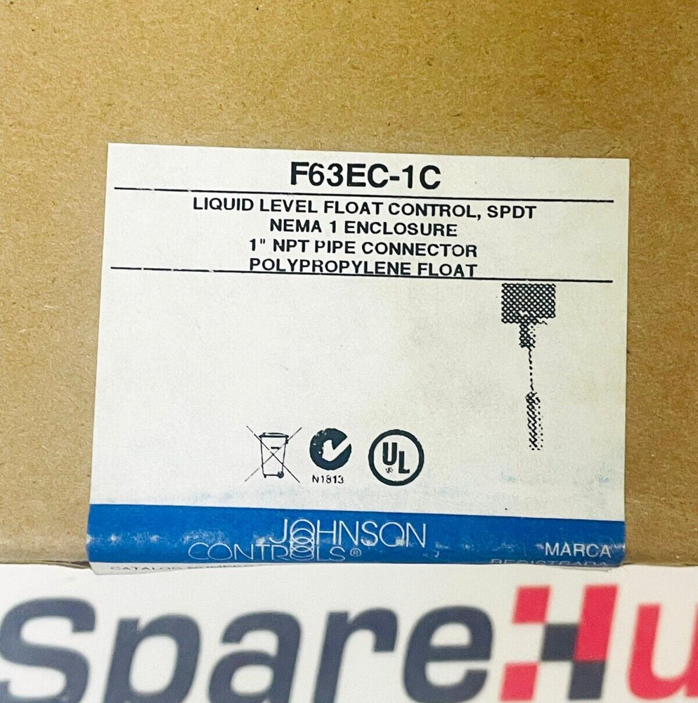 JOHNSON CONTROLS F63EC-1C Liquid Level Float Control