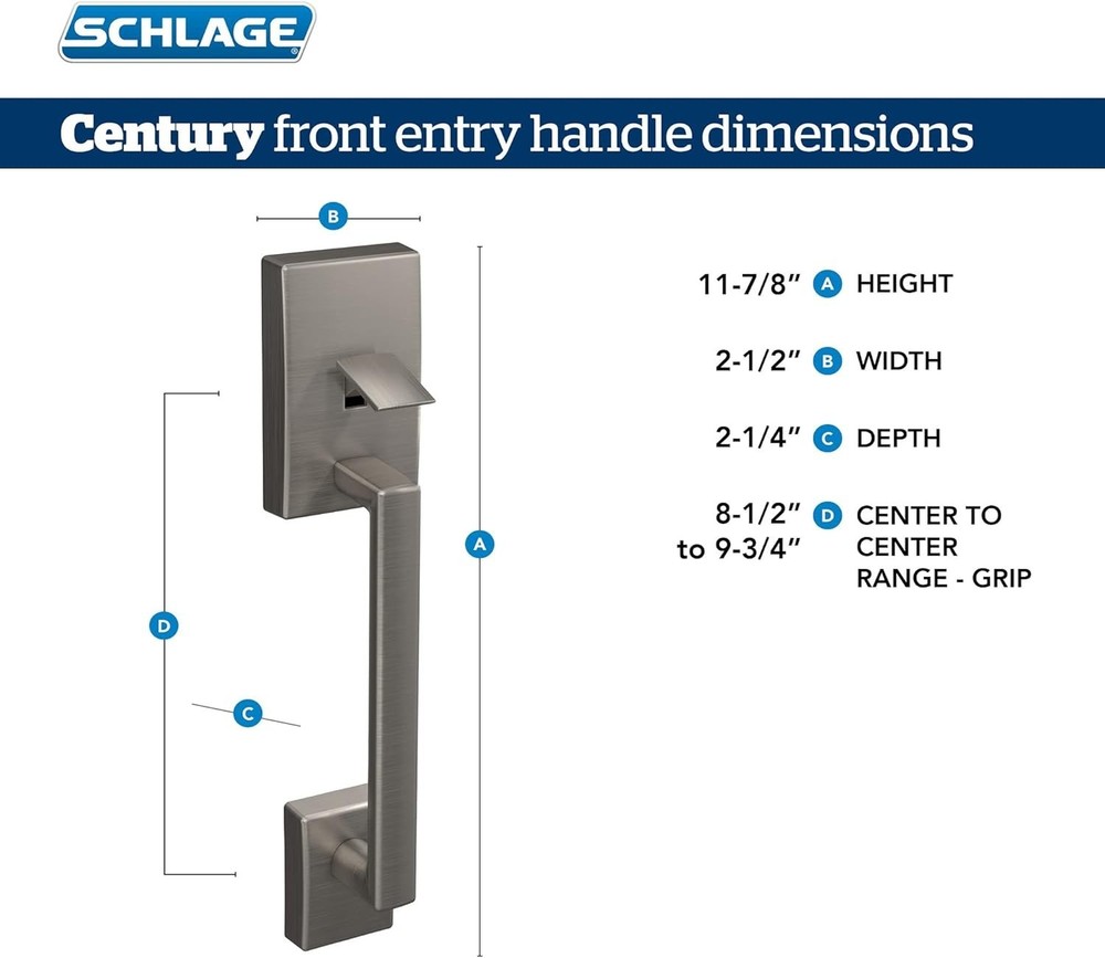 Latitude Lever Front Entry Handle Set - Matte Black