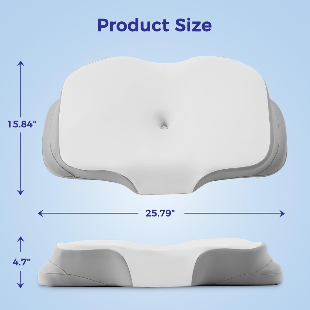 Cervical Neck Pillow for Sleeping, Ergonomic Side Sleeper Pillow, Memory Foam...