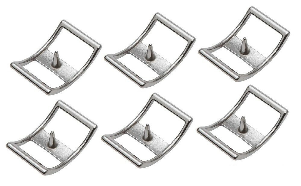 Conway Buckles Pack of Six 1/2" Buckles Quality Nickel Plated New