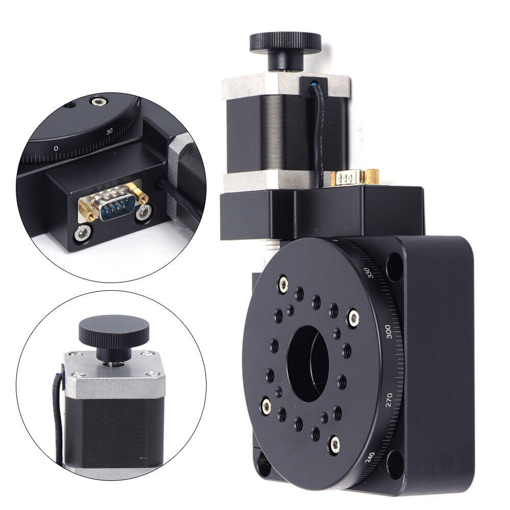 Electric 360?? Rotating Platform Optical Rotation Stage HT03RA100 High-Precision