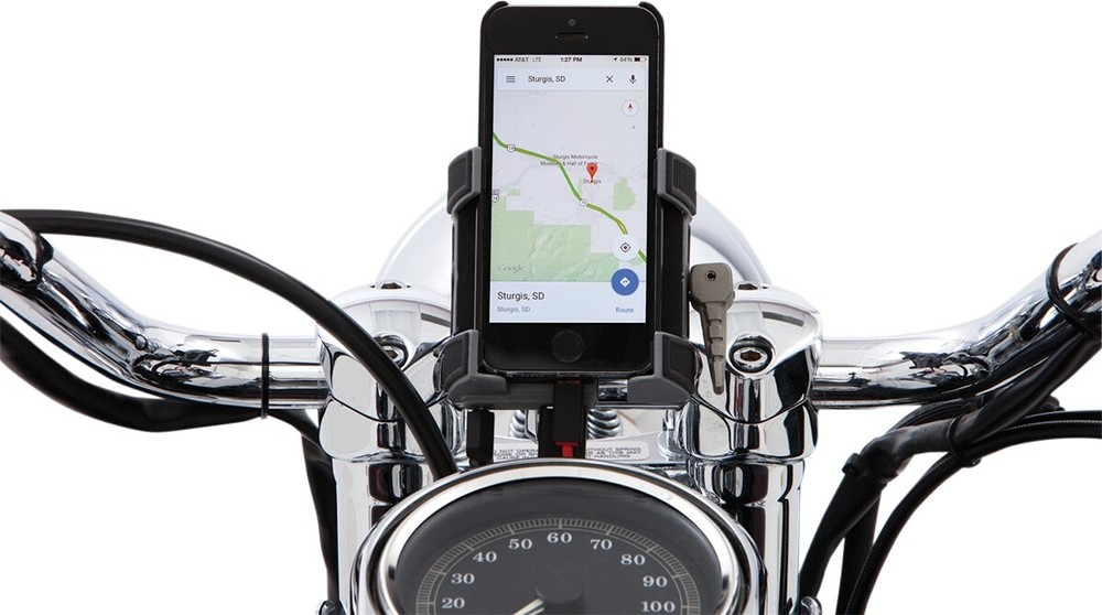 CIRO Smartphone/GPS 1.25" Bar Mount 50214 Chrome