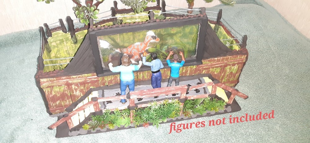 Custom Jurassic Dinosaur Gate Paddock Display DIORAMA Only