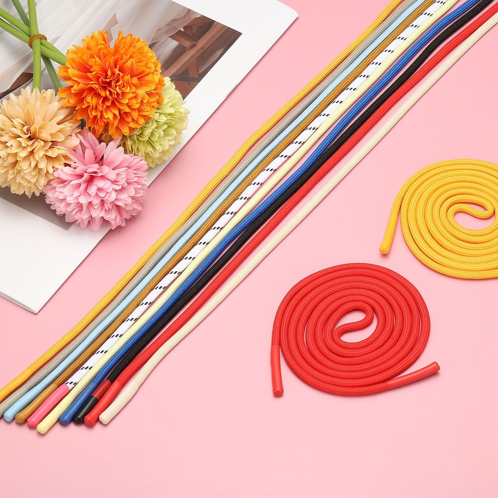 2pcs 53inch Drawstring Cords Hoodie String with Easy Threader Bright Red