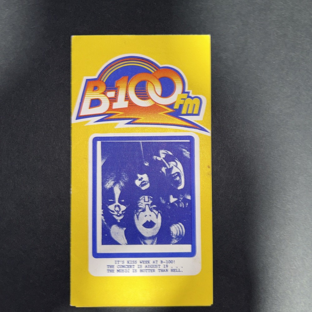 KISS 1977 COVER RADIO SURVEY SAN DIEGO GENE PAUL ACE AUCOIN VINTAGE MEGA RARE