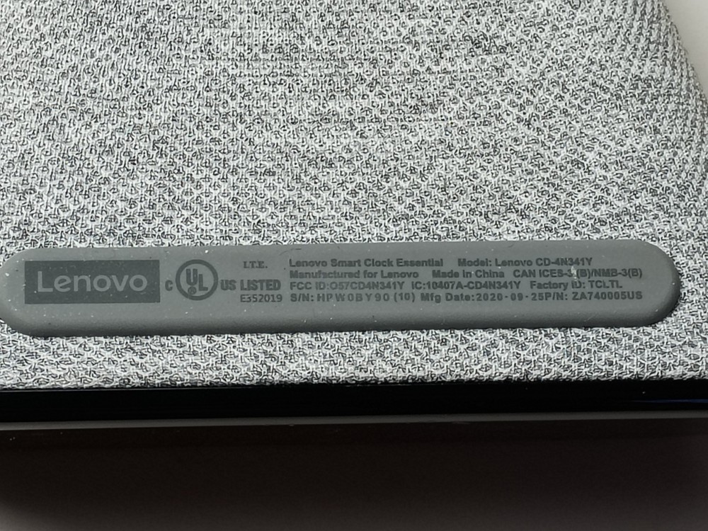 Lenovo CD-4N341Y Smart Clock Essential Gray