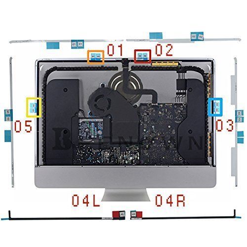 New LCD Display Adhesive Tape Strip Kit For Apple iMac 21.5" A1418 2012-2017 US