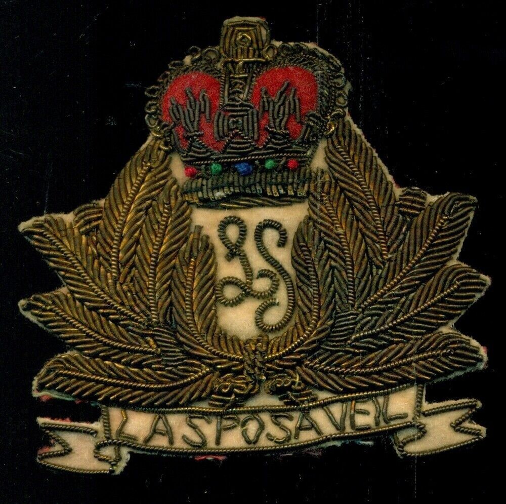 WWI British Army LASPOSAVEIL Badge Patch CT-5