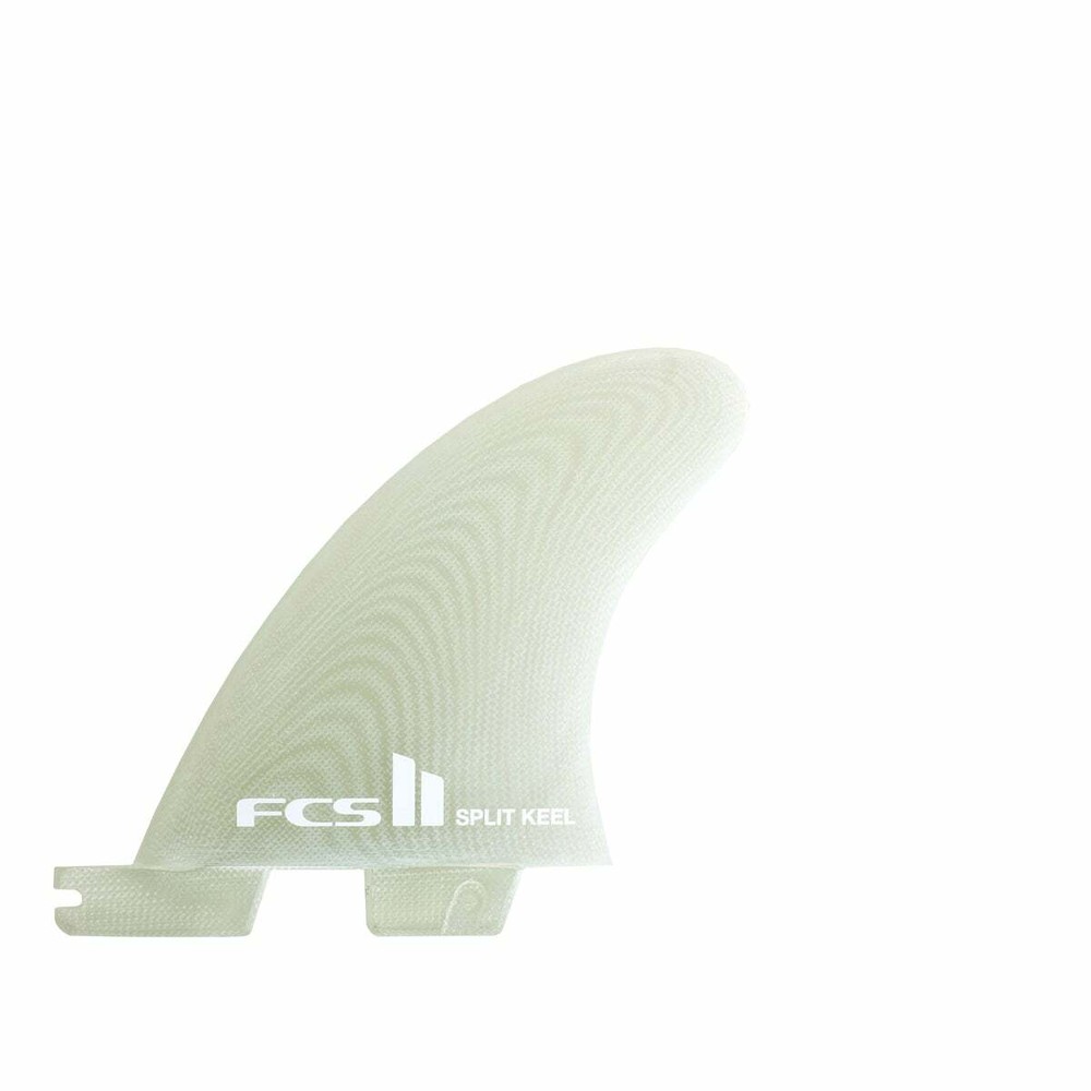 NEW FCS II Split Keel Quad Fin Set - Medium Clear