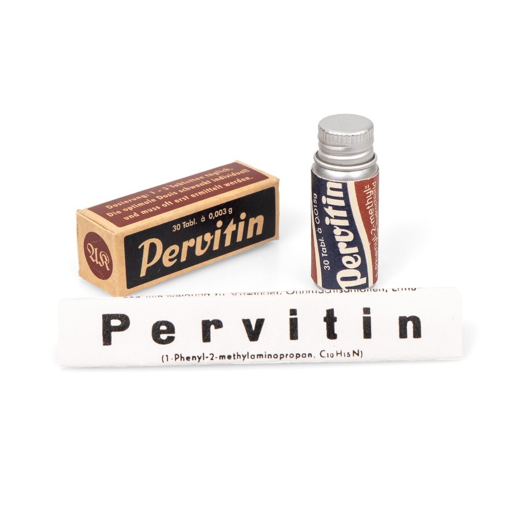 Reproduction WW2 German Army Civil Design Packaged Empty Pervitin- Impression