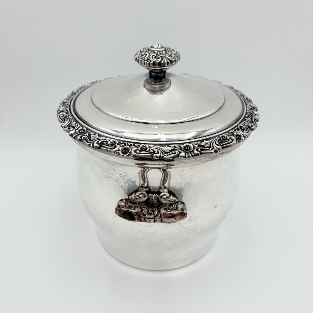 Vintage Ice Bucket International Silver Company Silver Plate Countess EUC