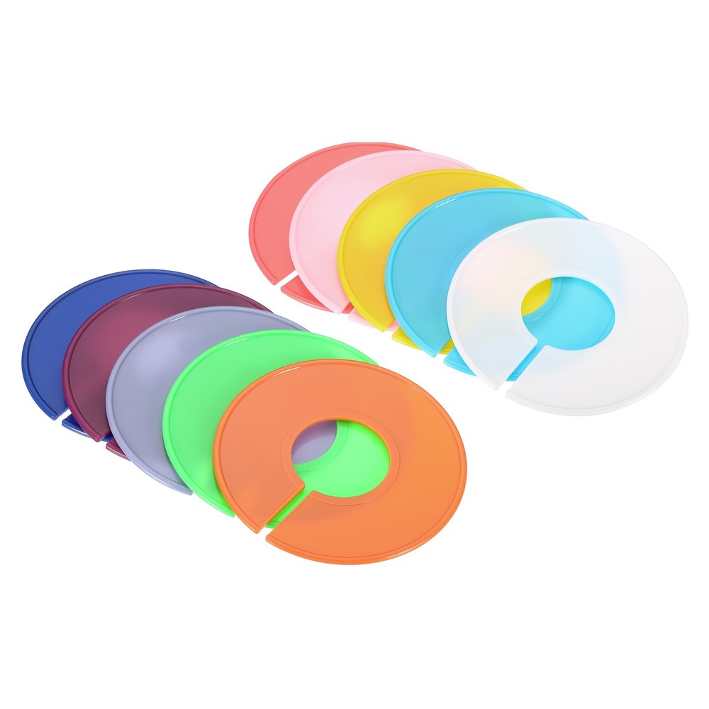 Clothes dividers, 10pcs labels round sorting separator, multicolor