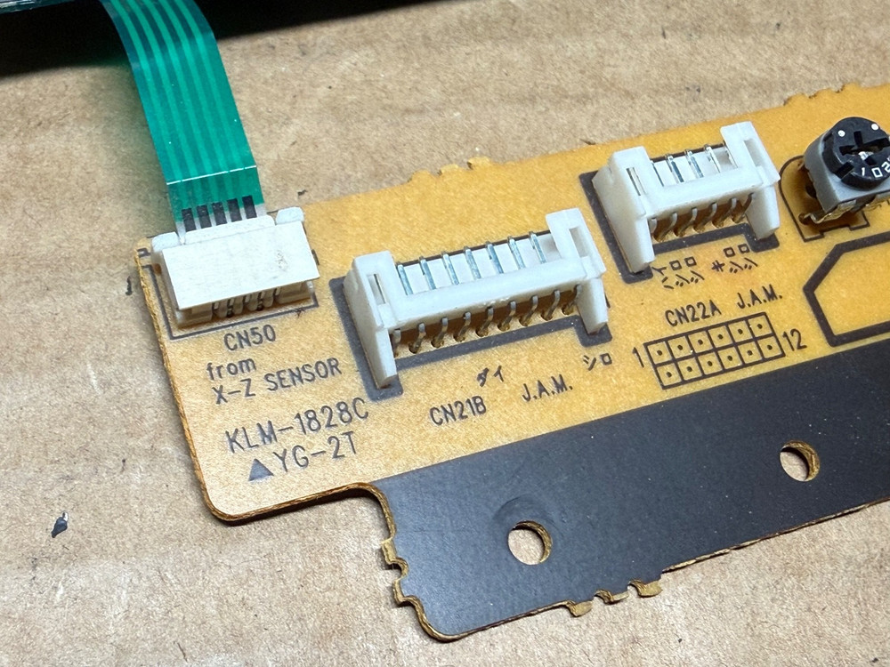 KORG TRINITY RIBBON CONTROLLER CIRCUIT BOARD WITH RIBBON STRIP