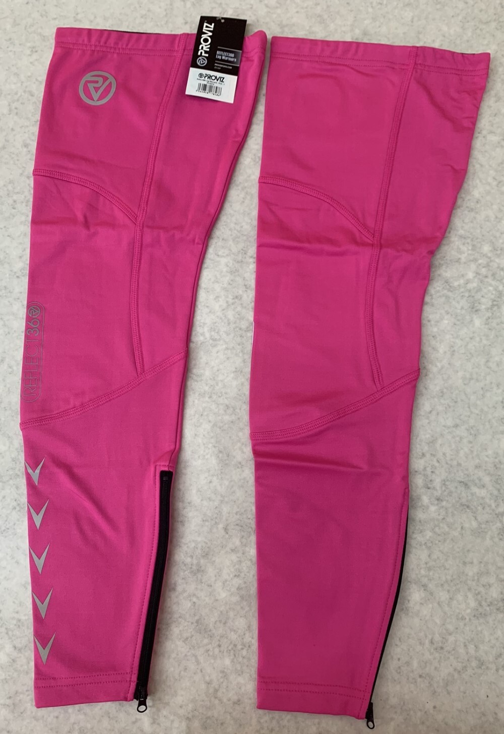 Proviz PV3372 REFLECT360 Reflective Leg Warmers in Pink Choose Size