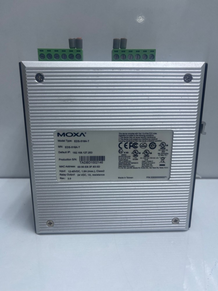 MOXA EDS-518A-T ETHERDEVICE SWITCH