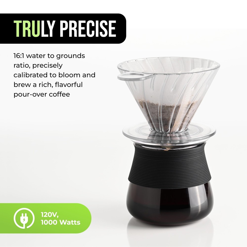 Automatic Pour Over Coffee Maker with Digital Controls - Auto Coffee Maker wi...