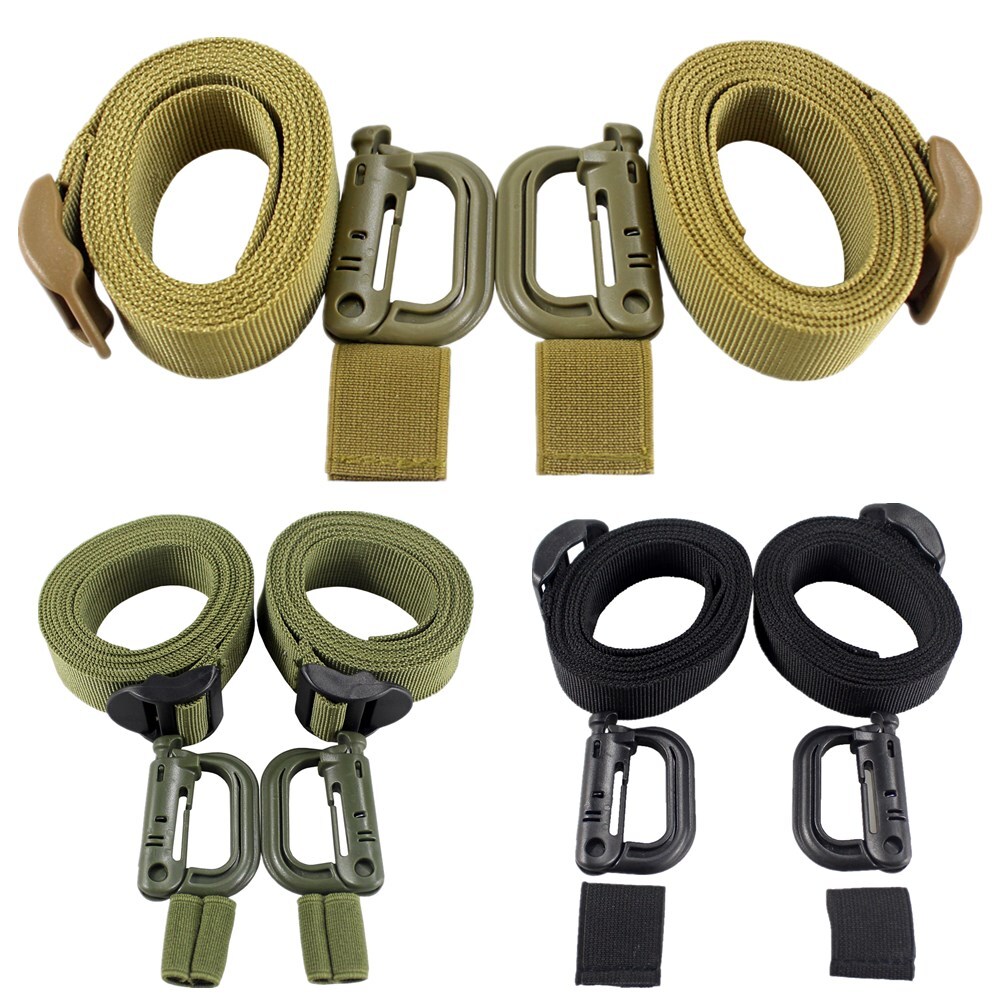 2Pcs Tactical 1inch Nylon Molle Utility Strap with Buckle Backpack Accessory US