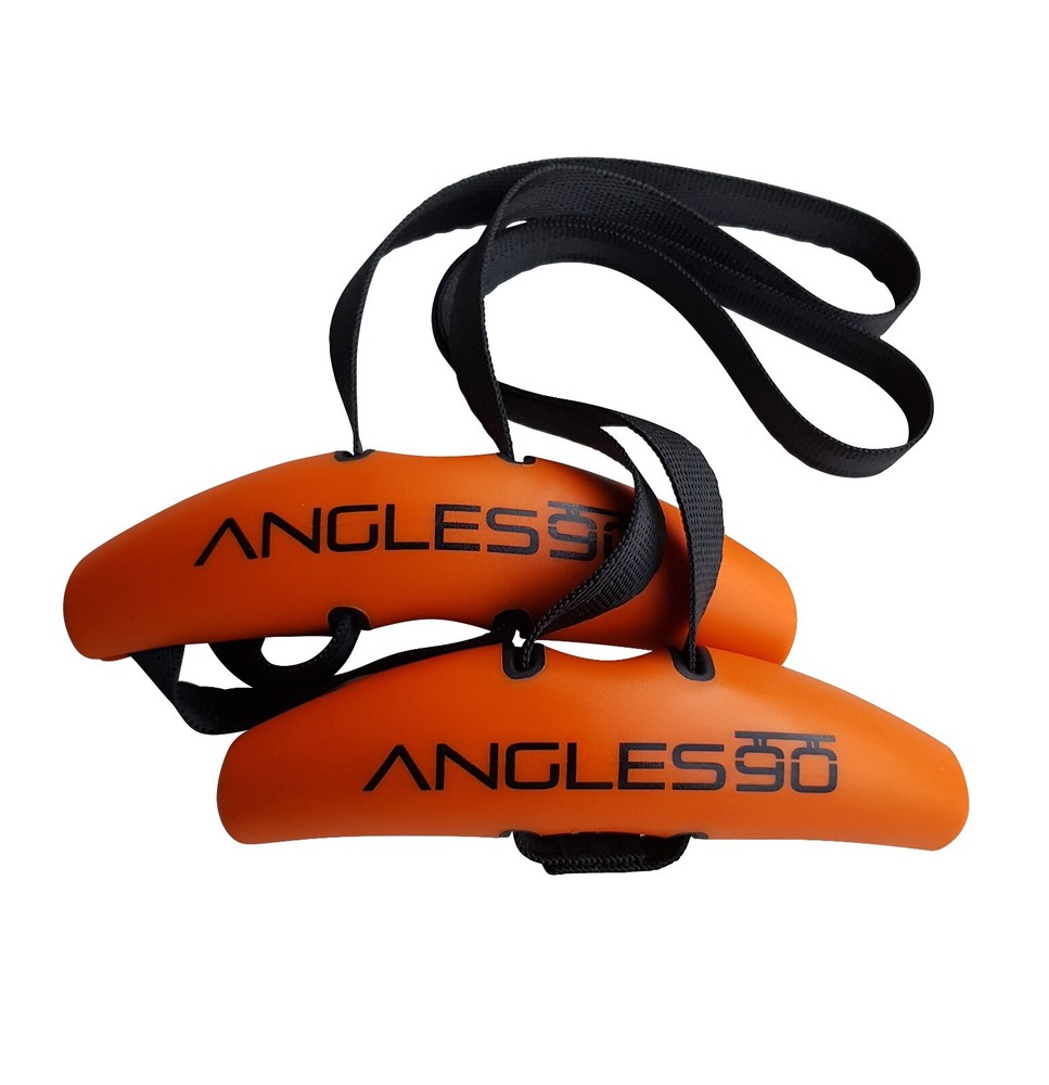 20" LITE D-Handle Bar by GymPin - ANGLES 90 GRIPS - Adjustable LAT PULLDOWN