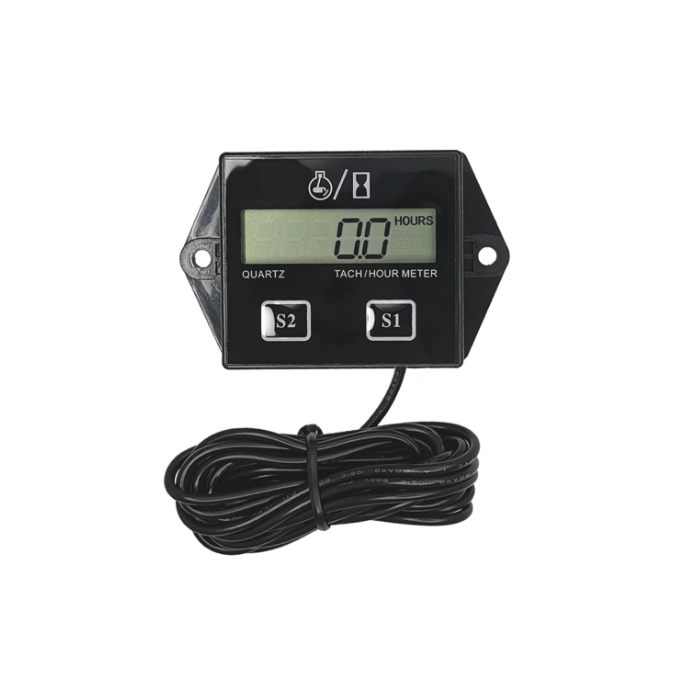 Motorcycle LCD Digital Display Speed Time Motorboat Engine Electronic Tachometer