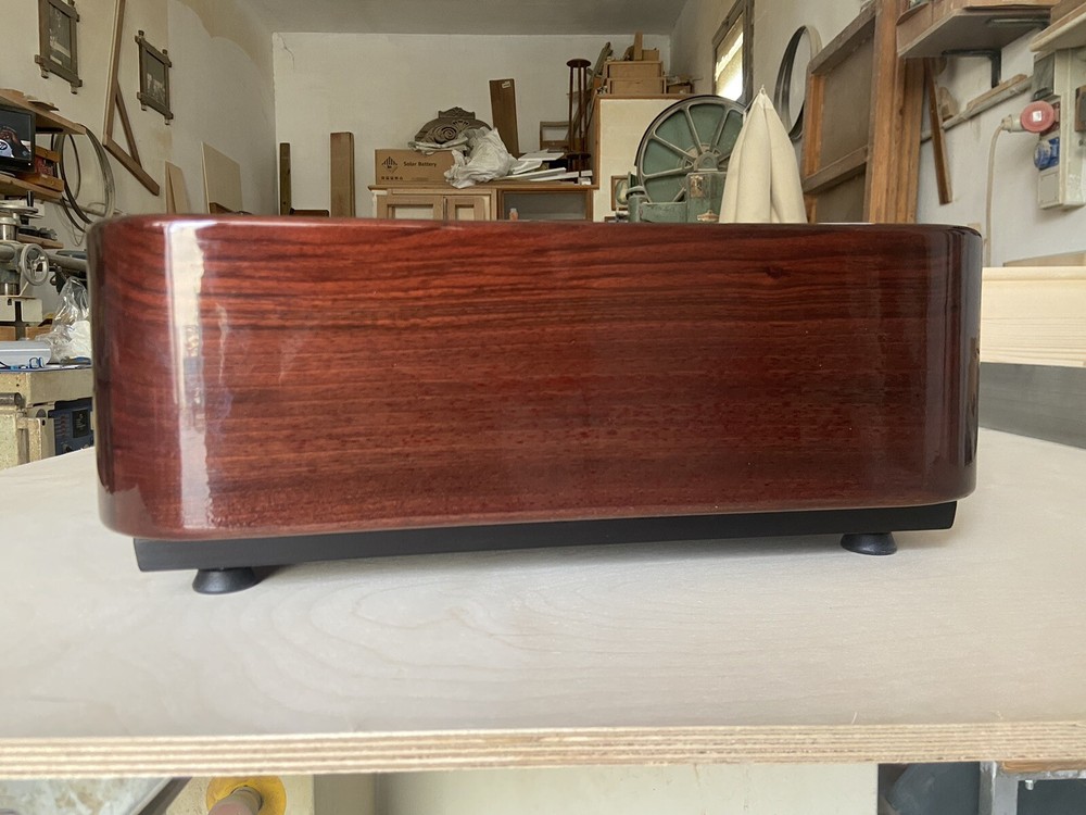 Thorens TD 124 Plinth Plinth Rounded Solid Wood Turntable Plinth