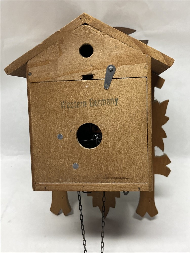 Vintage Hubert Herr Germany Cuckoo Clock Untested